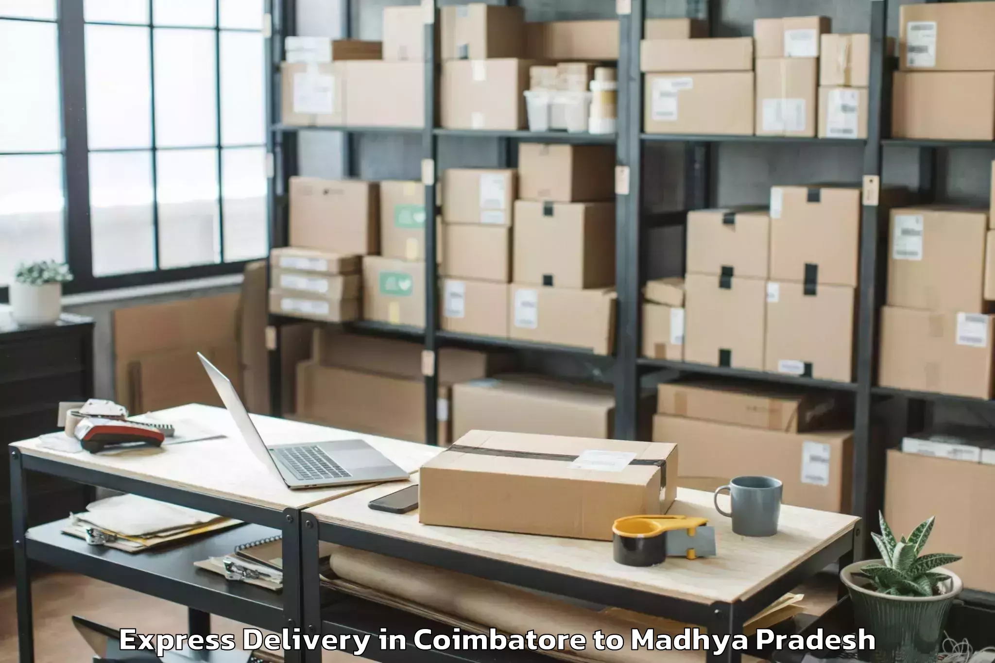 Leading Coimbatore to Garhakota Express Delivery Provider